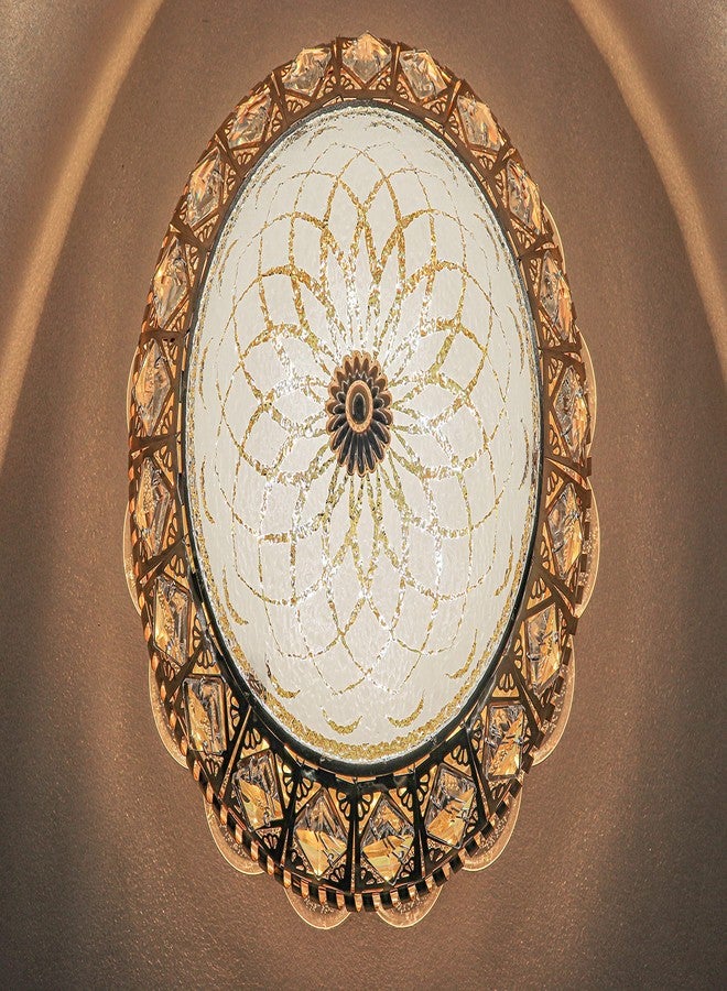 swanart ثريا سوانارت المستديرة لغرفة المعيشة، مصباح سقف كريستالي عصري (متعدد الألوان) (التصميم 1) - Image 3
